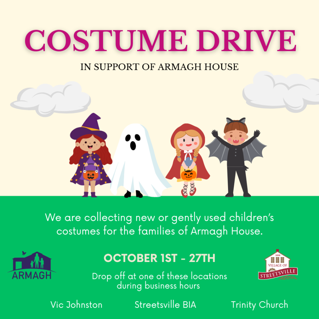 Costume Drive in Support of Armagh House